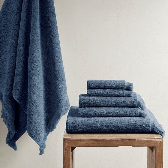 Nova Cotton Dobby Slub 6 Piece Towel Set