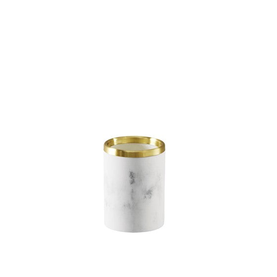 Corsica Gold Marbled Resin Tumbler