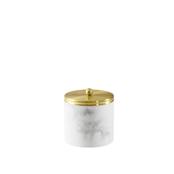 Corsica Gold Marbled Resin Jar