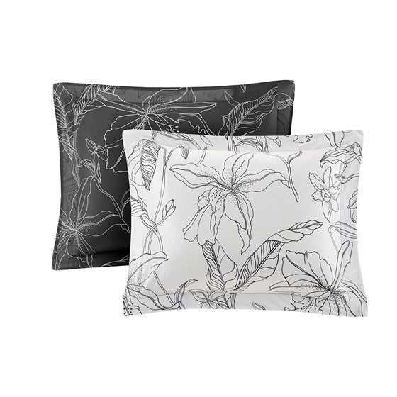 Lilia Reversible Comforter Set with Cotton Bed Sheets