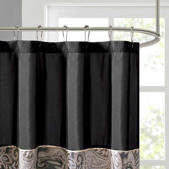 Aubrey Jacquard Shower Curtain