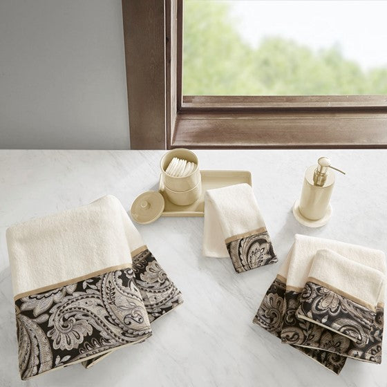 Aubrey 6 Piece Jacquard Towel Set