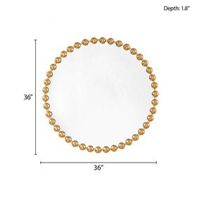 Marlowe Beaded Round Wall Mirror