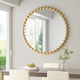 Marlowe Beaded Round Wall Mirror