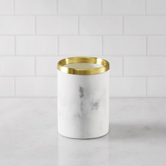 Corsica Gold Marbled Resin Tumbler