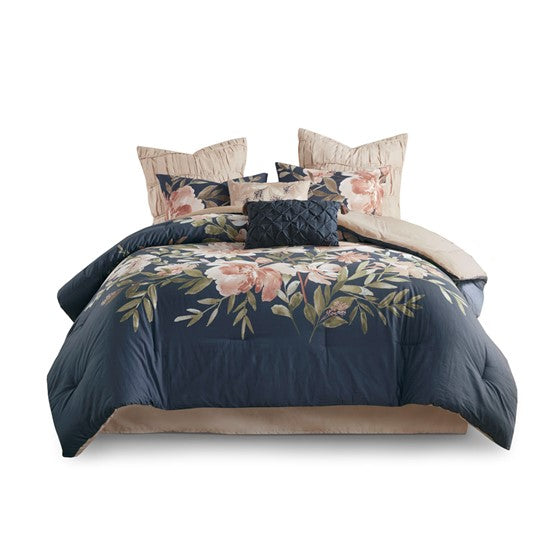 Camillia 8 Piece Cotton Comforter Set