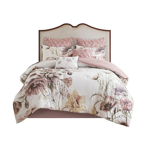 Cassandra 8 Piece Cotton Printed Comforter Set