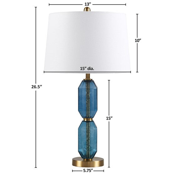 Zirconia Faceted Glass Table Lamp