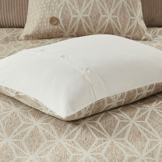 Grace Geometric Oversized Jacquard Comforter Set