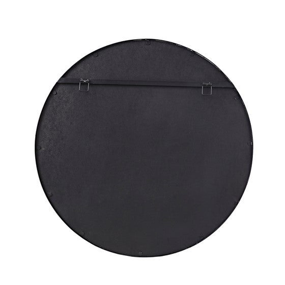 Katonah Black Round Wall Mirror 36"