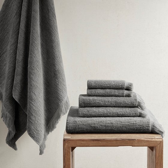 Nova Cotton Dobby Slub 6 Piece Towel Set