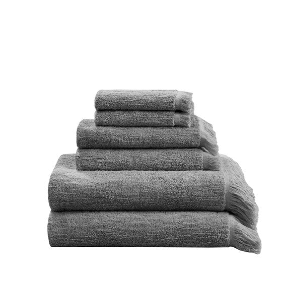 Nova Cotton Dobby Slub 6 Piece Towel Set