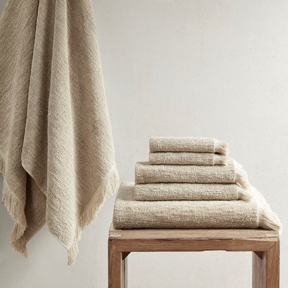 Nova Cotton Dobby Slub 6 Piece Towel Set