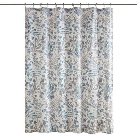 Bonnie Printed Seersucker Shower Curtain