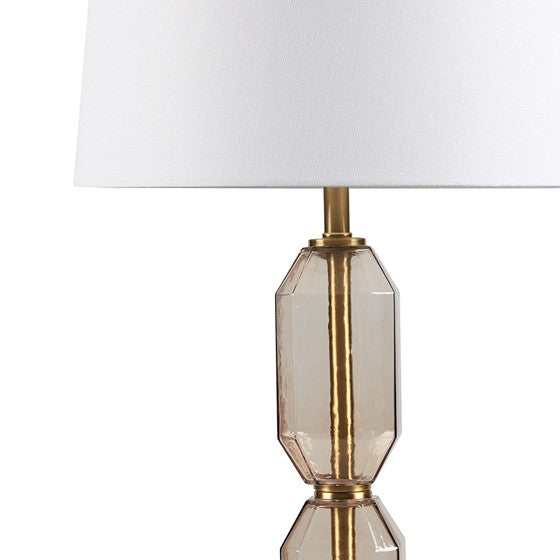 Zirconia Faceted Glass Table Lamp