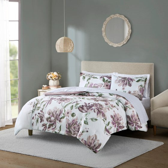 Alice Floral Comforter Set with Bed Sheets