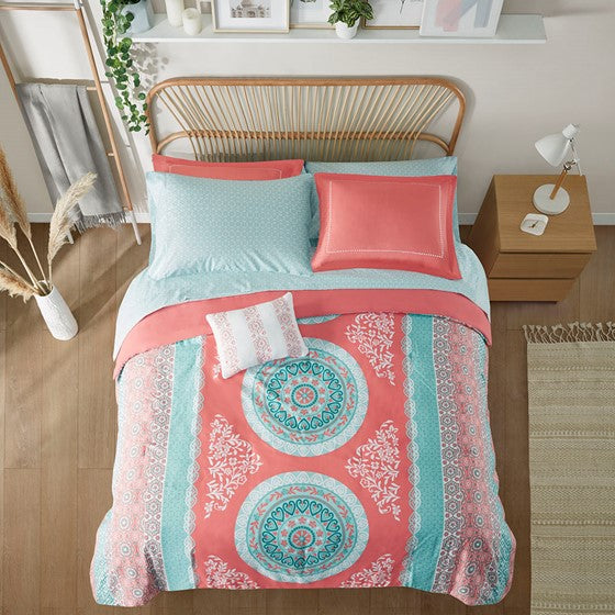 Loretta Boho Comforter Set with Bed Sheets