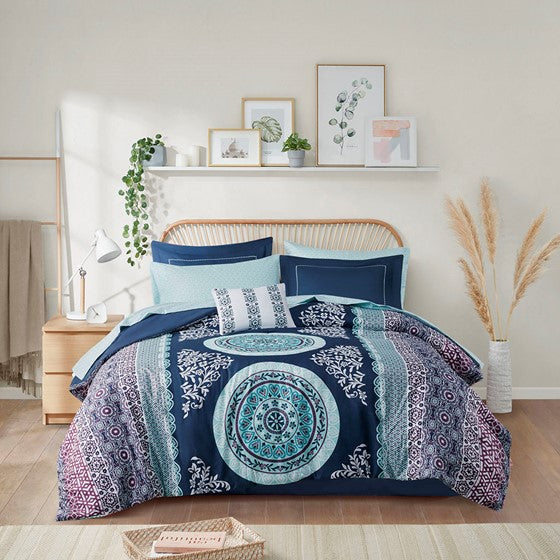 Loretta Boho Comforter Set with Bed Sheets