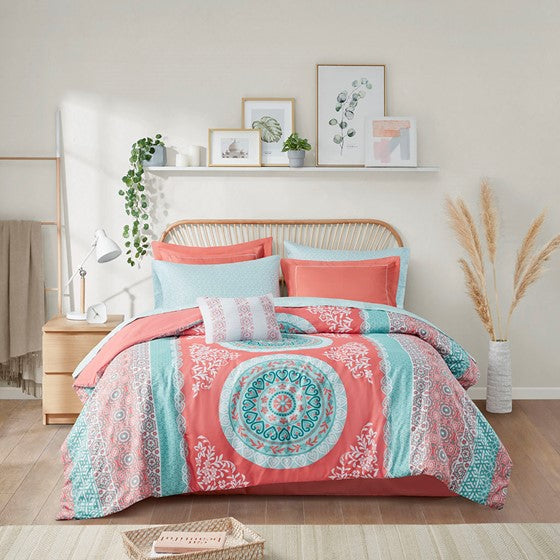 Loretta Boho Comforter Set with Bed Sheets