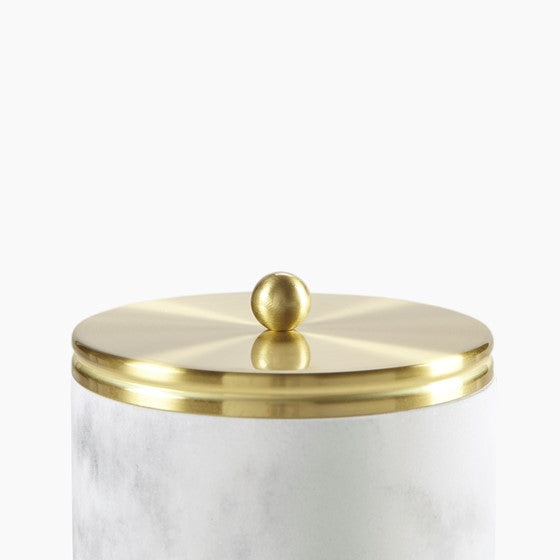 Corsica Gold Marbled Resin Jar