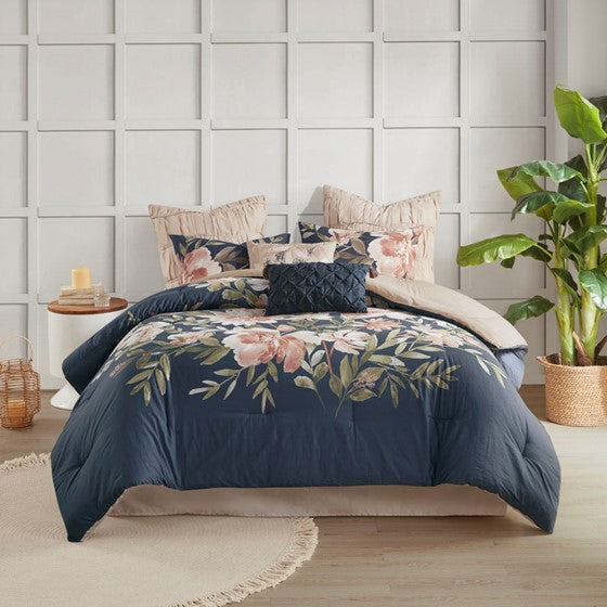 Camillia 8 Piece Cotton Comforter Set