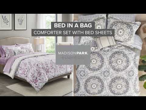 Sofia Reversible Comforter Set with Bed Sheets